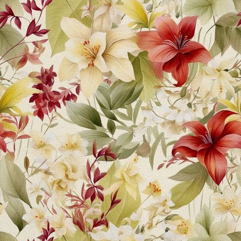 Tela decorativa para exteriores Oxford - Motivo floral I DX5105 (1/5)