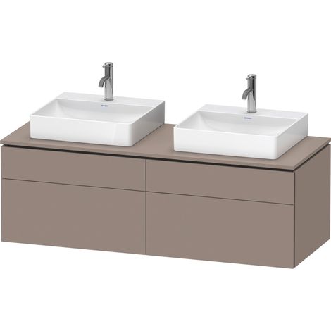 Duravit L-Cube Meuble sous-lavabo en console suspendu, avec plan