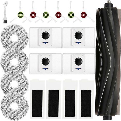 Ersatzteile für Ecovacs Deebot T20 OMNI/T20/T20 Max/T20 Pro Staubsauger: Hauptseitenbürste, Reinigungstuch.
