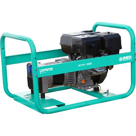 Groupe électrogène de chantier monophasé essence 5,4 kW Worms ACCESS 5000