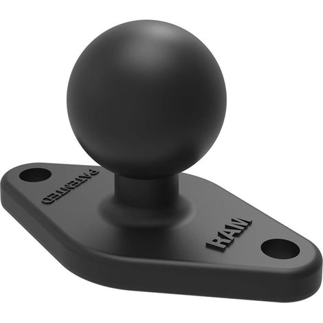 1 - Kit De Support - Accessoire De Fixation - Base En Aluminium Pour Boule Caoutchouc - Montage Sur Surface Plane - Couleur Noir Et Aluminium - 3,2x6,4cm (1/5)