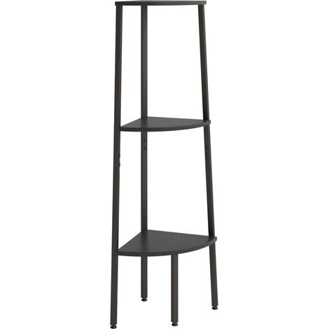 Maison Exclusive - Scaffale Angolare a 3 Livelli Nero 45,5x31,5x120 cm