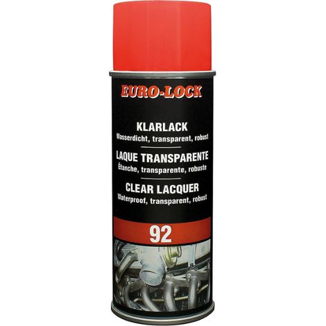 Vernis transparent EURO-LOCK LOS 92, aérosol 400 ml