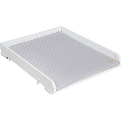 Cambiador - ROBA - Para lavadoras - Colchón 'Roba Style' gris incluido - Madera blanca