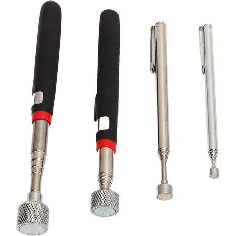 Ensemble d'outils de ramassage magnétique télescopiques en 4 pièces : levier magnétique de 6,8 kg + levier magnétique de 4,5 kg + levier magnétique de 1,6 kg + levier magnétique de 0,7 kg (1/5)
