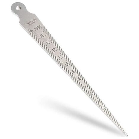 BUNTHAUS Kegellehre 1-15 mm Schweißlehre Fühler Metrische Spaltlehre Edelstahl Lochdicke Spaltmess- und Inspektionswerkzeug (1/5)
