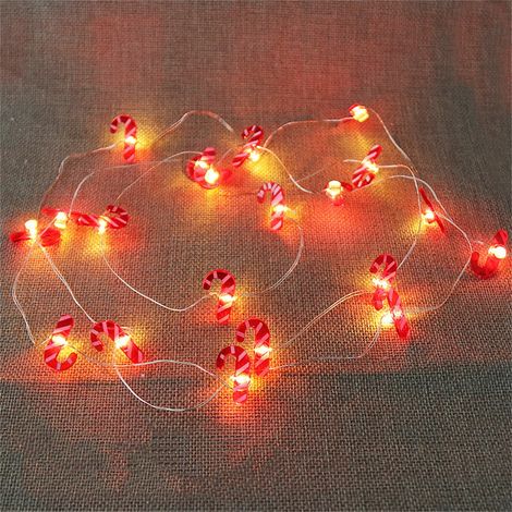 Guirlande Lumineuse Flocon De Neige - 20 LED - 2 Mètres - Alimentation Sur Piles - Pour Décoration Extérieure Et Intérieure (1/3)