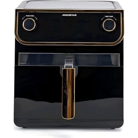 Friteuse électrique Aigostar 1700 W 8 L grande capacité, sans huile, avec double bouton rotatif et tactile, et fenêtre de visualisation pour une utilisation domestique. (1/3)