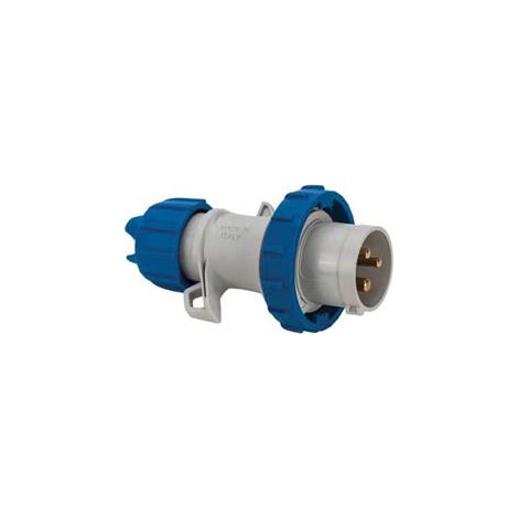 SPINA INDUSTRIALE VOLANTE BLU 2P+T 16A IP67- - cablaggio a vite 70140V - 1 pezzi FANTON