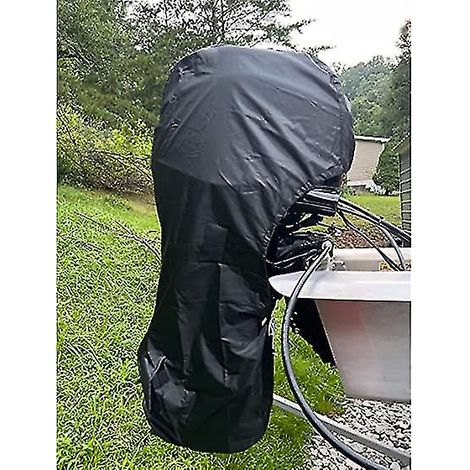 Housse intégrale pour moteur hors-bord de bateau, en tissu Oxford 420d ultra-résistant avec revêtement PVC supplémentaire, pour moteurs de 15 à 20 CV. (1/5)