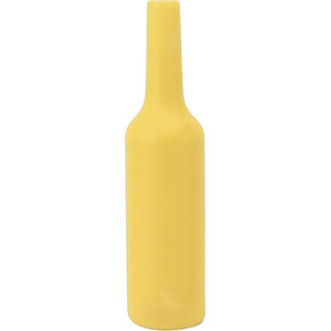 Silikon-Übungsflasche für Barkeeper, bruch- und stoßfest, ideal zum Üben von Cocktails, gelbe Farbe (1/5)