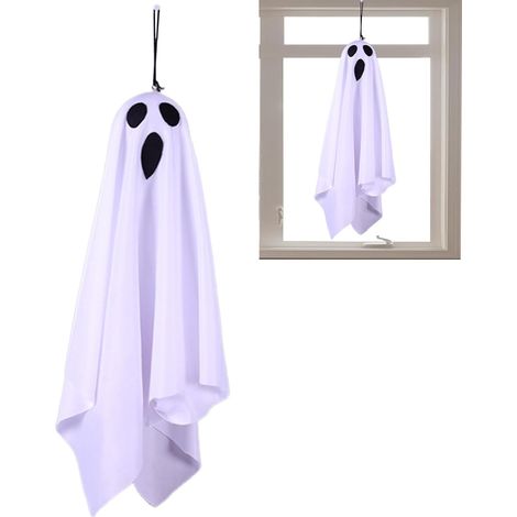 Décorations Fantômes Lumineuses LED Effrayante 3 Modes de Clignotement Fantômes Lumineux d'Halloween Extérieurs pour le Jardin, Porche, Patio, la Porte d'Entrée, , la Fenêtre, les Fêtes, Maison (1/5)
