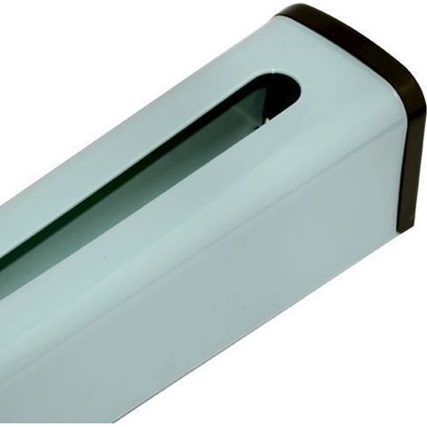 Lot de 2 supports muraux adhésifs pour sacs poubelle, organisateur professionnel pour cuisine, bleu, 31 x 10 x 10 cm / 12,2 x 3,9 x 3,9 pouces (1/5)