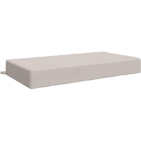 Coussin d'assise d'extérieur 100 % polyester Blanc 120 x 80 x 15 cm (1/5)