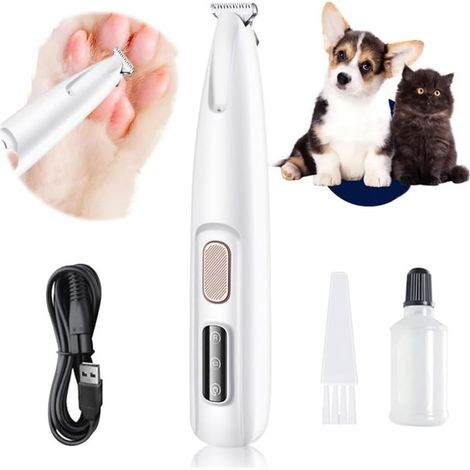 Pedicure Trimmer - Electric - Waterproof - LED Illuminated - For Dogs And Cats - 1 Piece (1/5)