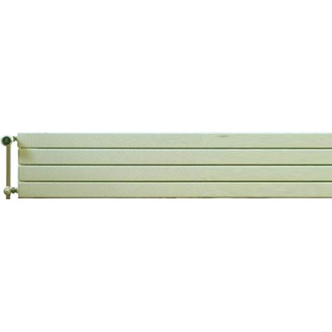 Radiateur eau-chaude plinthe 2151W 4 tubes 1800x305x119mm double panneau acier blanc fix mural CHORUS H28