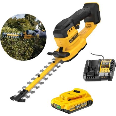 Dewalt DCMHT520N 18v XR Brushless 20cm Compact Hedge Trimmer + 2AH Battery Kit