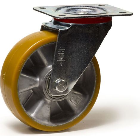 Roulette pivotante diamètre 200 mm polyuréthane FORTHANE® - 300Kg (1/2)