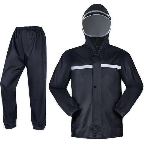 Ensemble imperméable pour homme avec masque, travail extérieur, randonnée, vélo et pêche, taille XL (1/5)