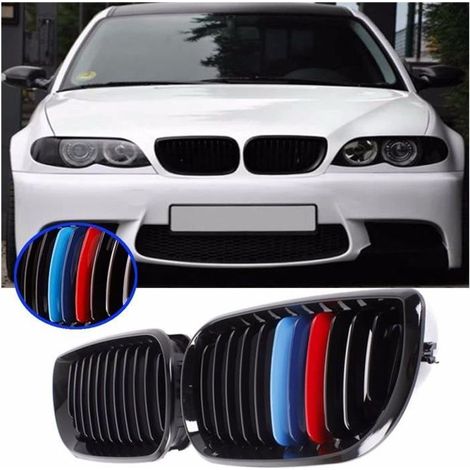 U Avant M -Color Noir Brillant Calandre Grille Pour BMW E46 4 Door 3 Series 02-05 (1/4)