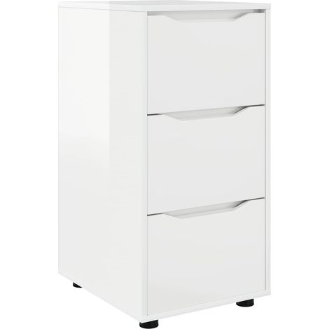 Maison Exclusive - Armadio Bianco Lucido 40 x 48 x 81 cm Legno multistrato (1/5)