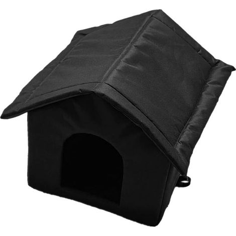 Maisonnette pour chat – Abri extérieur imperméable 40 cm x 38 cm x 35 cm – Confortable et chaud pour chats errants – Résistant aux intempéries (1/4)