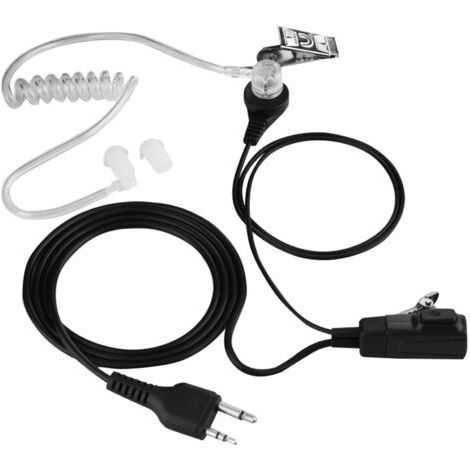 Écouteur intra-auriculaire transparent avec micro intégré pour casque radio talkie-walkie Midland (1/5)