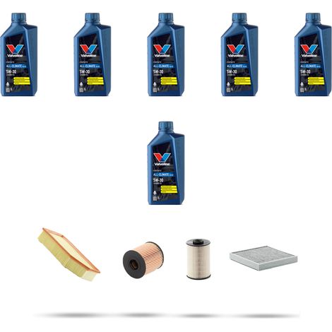 Kit tagliando 4 FILTRI e 6L OLIO compatibile con Citroen C5 III 2.7 v6 150kw dal 2008 (1/5)