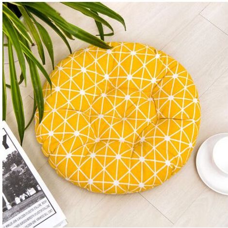 Galette de chaise,1 Coussins de siège 40x40cm, Coussins de Chaise pour intérieur et extérieur - décoration de mobilier de Jardin Coussins de Chaise. (Ronde,B)..DEBUNS (1/4)