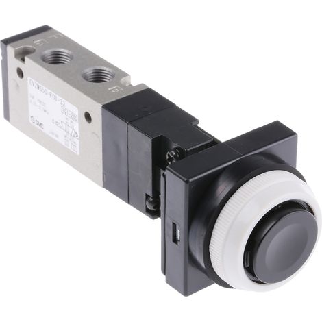 Vanne pneumatique SMC VZM500 Bouton poussoir 5/2, G 1/8, 1/8pouces ( Prix pour 1 )