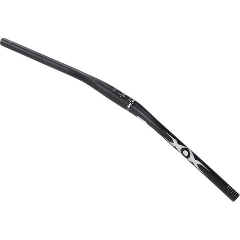 Guidon de vélo tout terrain en alliage d'aluminium 31,8 mm 720 mm noir, forme hirondelle allongée pour VTT