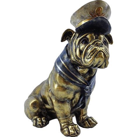 Statuetta decorativa in resina per cani per la casa, decorazione moderna per animali domestici, stile contemporaneo, 27 cm, regalo ideale
