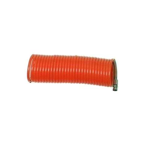 Tubo aria compressa spirale/spiralato in PVC ad innesto rapido 8m