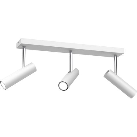Rampe Axion 3 spots orientables blanc GU10 Luminex