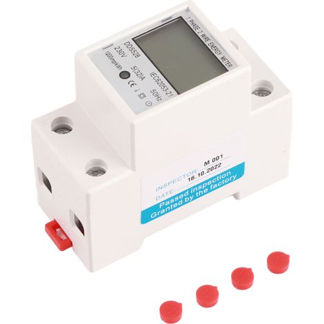 5‑32A 230V 50Hz LCD Display Single Phase Energy KWh Meter DIN Rail Mounting DDS528