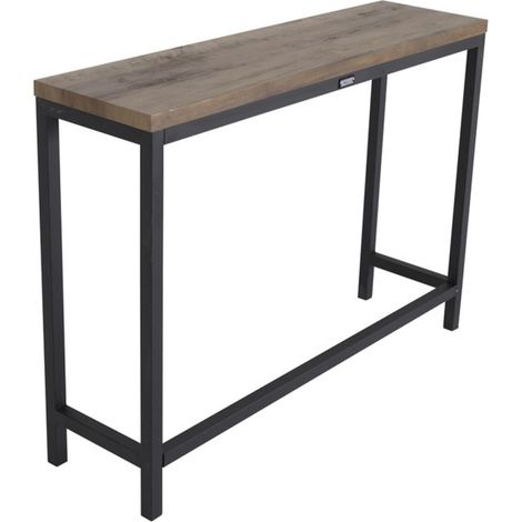 Console Design "Rise" 110cm Naturel & Noir (1/4)