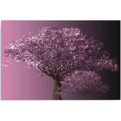 Tableau arbre violet - 70 x 50 cm (1/5)