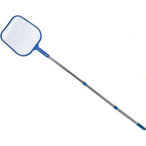 TrAdE Shop Traesio - Retino Per Piscina Con Manico Estensibile 185x30cm Strumento Pulizia Foglie 017544 - (1/5)