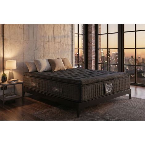 Materasso a molle insacchettate Grand Spring Black, 30cm, 80x190cm - Moonia (1/5)
