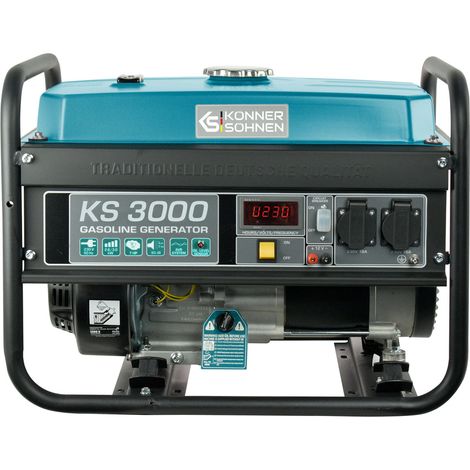 Könner & Söhnen – Groupe électrogène à essence 3,0 kW – Moteur thermique 4 temps – Système de démarrage manuel – Régulateur de tension AVR (1/5)