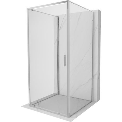 Mexen Exo-BR 3S 3-seitige Duschkabine mit Schwingtür 95 x 95 cm, transparent, Chrom - 8181-095-095-01-00-3S (1/5)