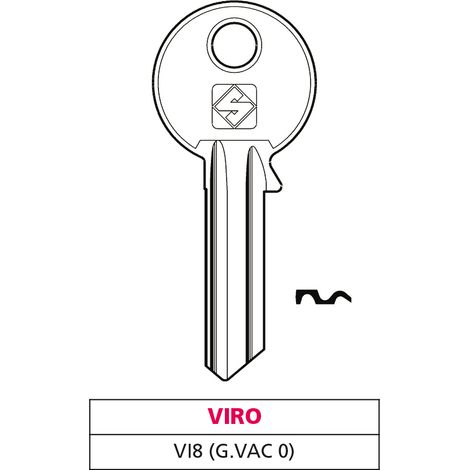 Silca CHIAVE OTTONE VI8 (G. VAC 0) VIRO 20.00 pz