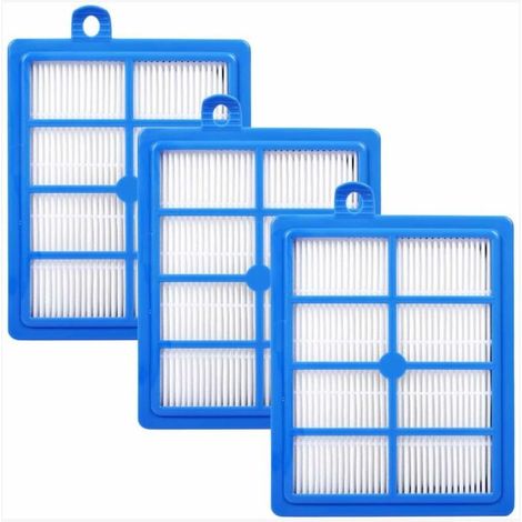 Filtre de rechange HEPA13 compatible pour aspirateur Philips FC8038, AEG, Electrolux, Tornado, Volta, lot de 3 (1/5)