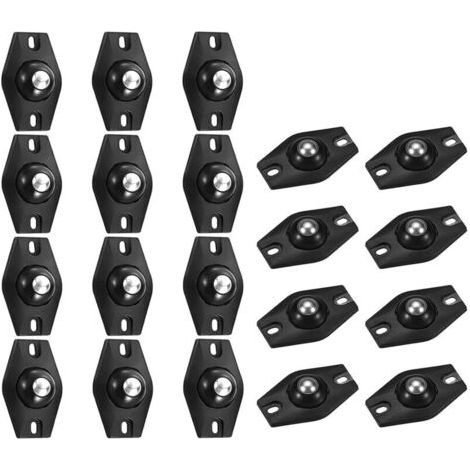 Pair Lot de 20 mini roulettes pivotantes autocollantes, petites roulettes pour meubles, mini roulettes universelles autocollantes