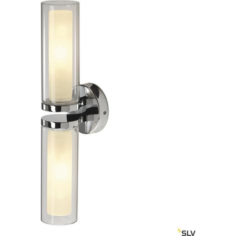 Applique intérieure WL 106 double chrome E14 2x 40W max IP44 - SLV - 1002229 (1/5)