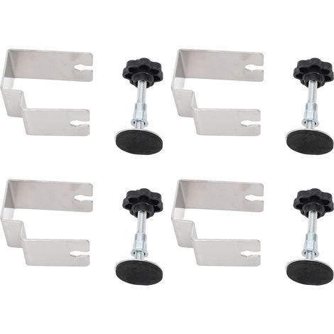 Pince d'installation avant du tiroir 4pcs, tiroir en acier inoxydable Clip à glissement d'armoire de porte de porte de gabarit de gabarit de gabarit de gabarit de gabarit de (1/5)