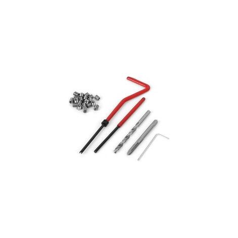 Lot de 30 pièces de kits de réparation de filetages M4 transparents, livrés dans une boîte en plastique transparent, adaptés aux équipements d'usinage (1/5)