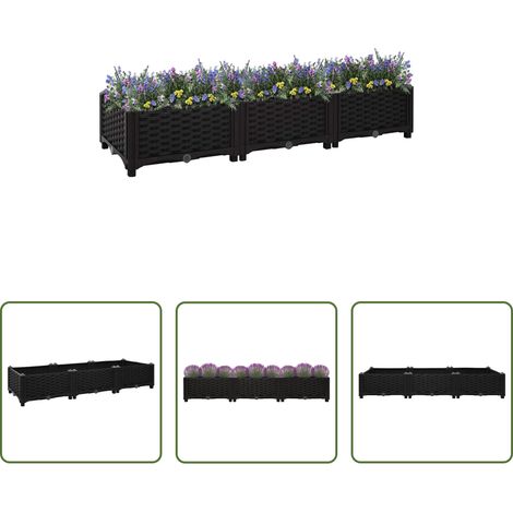 Pflanzbeet -  Hochbeet 120x40x23 cm Polypropylen