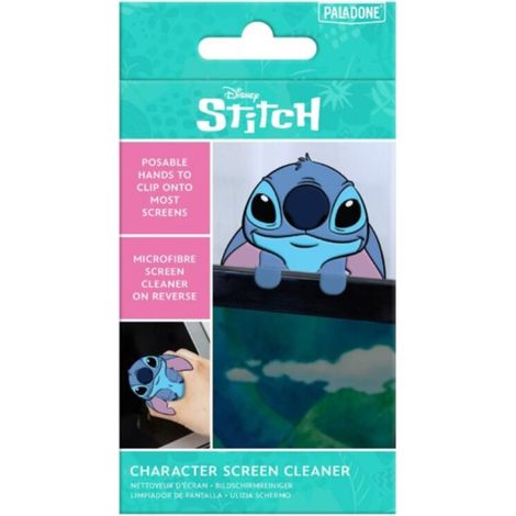 Limpiador de pantallas microfibra stitch con clip para sujetarse a la pantalla