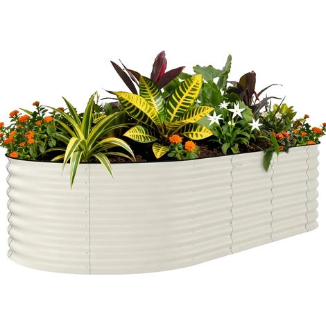 Pflanzkasten, Wellstahl, Tiefe von 1,5 bis 2 Fuß, Geeignet für Gemüse und Blumen, Fördert eine gesunde Wurzelentwicklung, Wetterbeständiges Design (1/5)